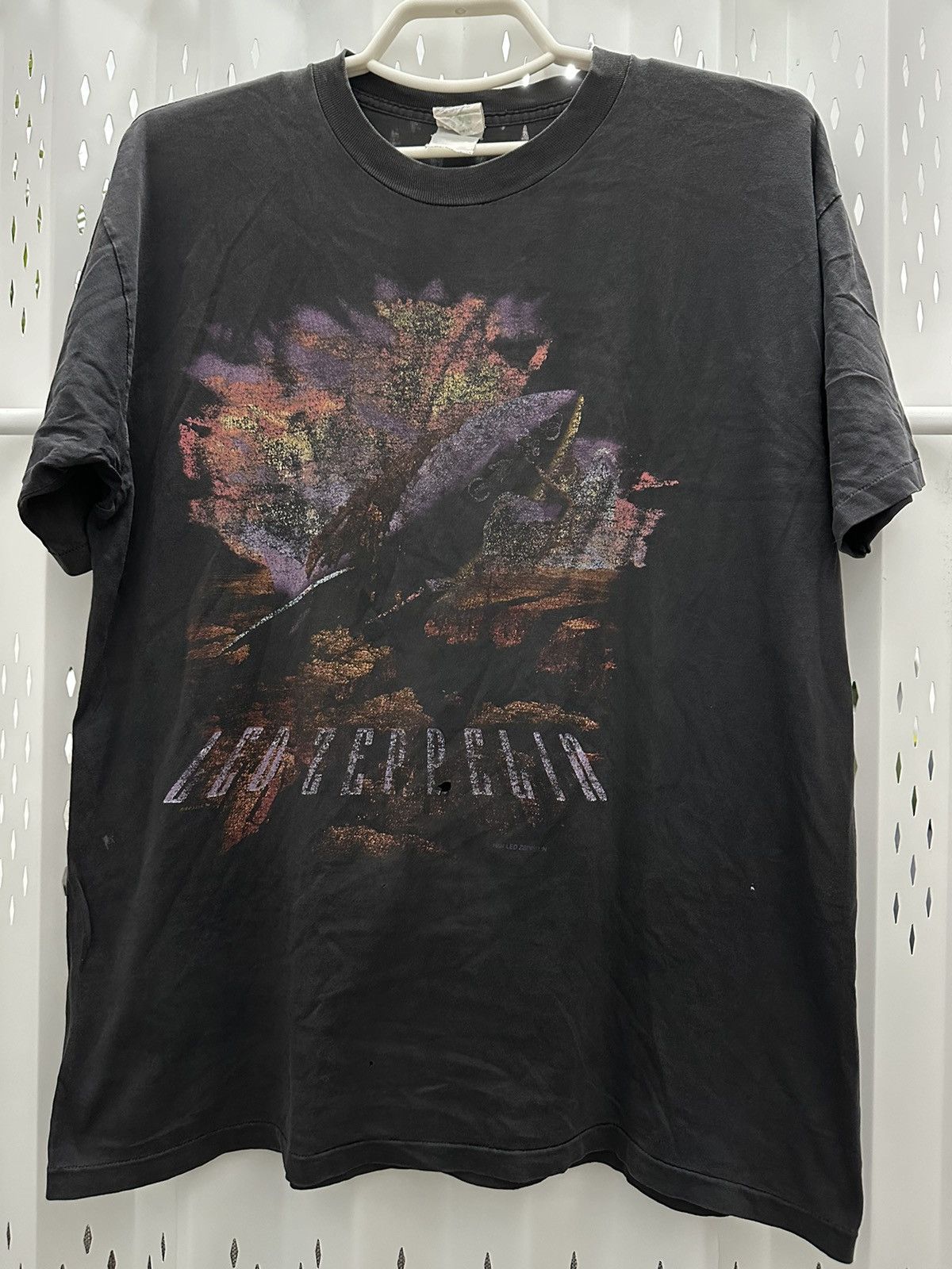 Vintage 1994 Led Zeppelin Rock Tour Band Distressed T Shirt Hoodie, Sweatshirt | PodTeesHub.com