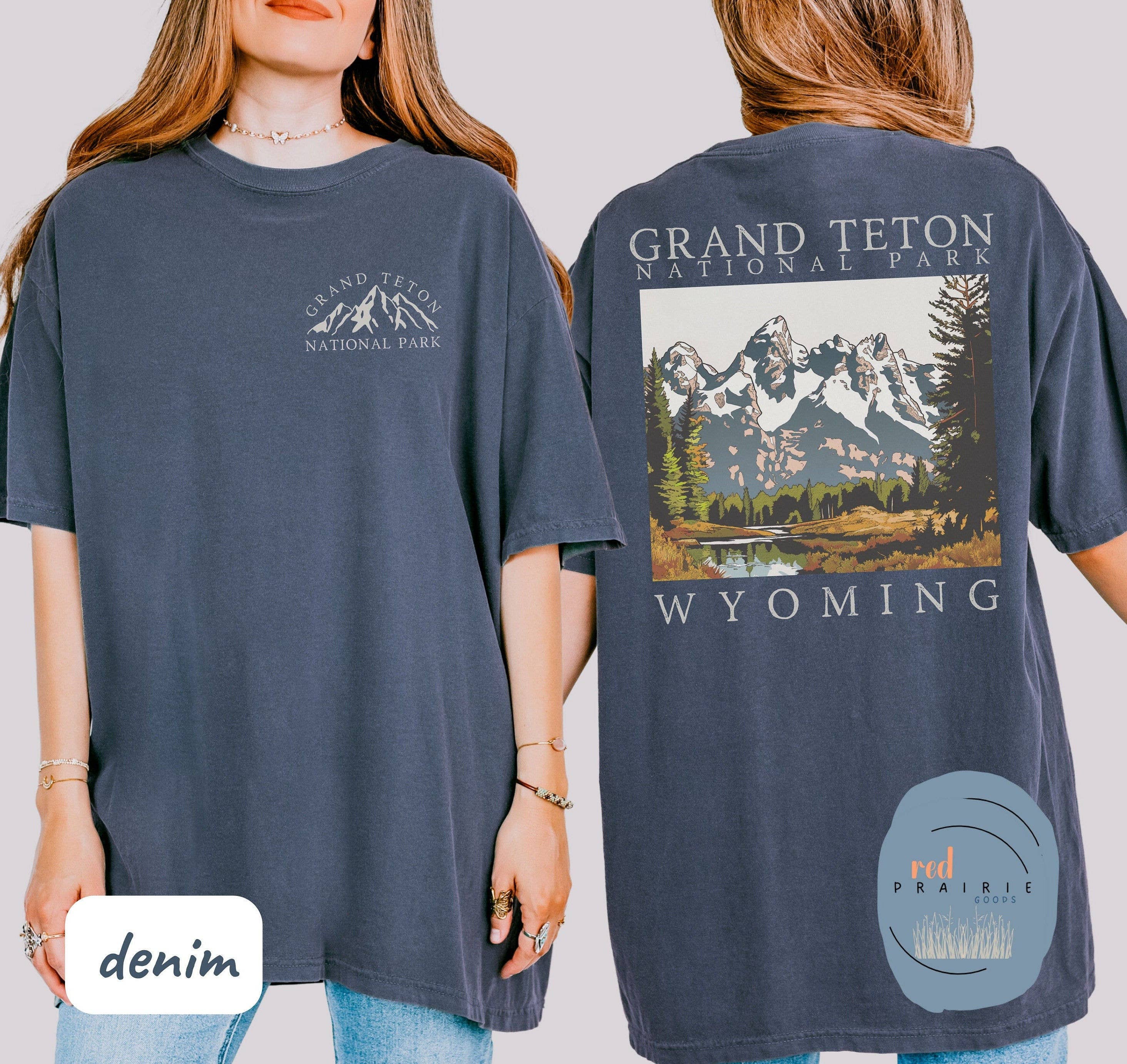 Vintage Grand Teton National Park Nature Tee Hoodie, Sweatshirt | PodTeesHub.com
