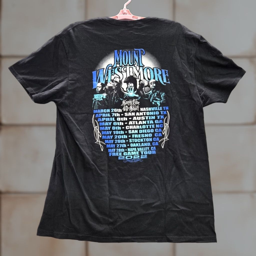 Vintage Mount Westmore Shirt Mens Large Black Hip Hop Tee 2022 Free Game Tour Concert Offici Hoodie, Sweatshirt