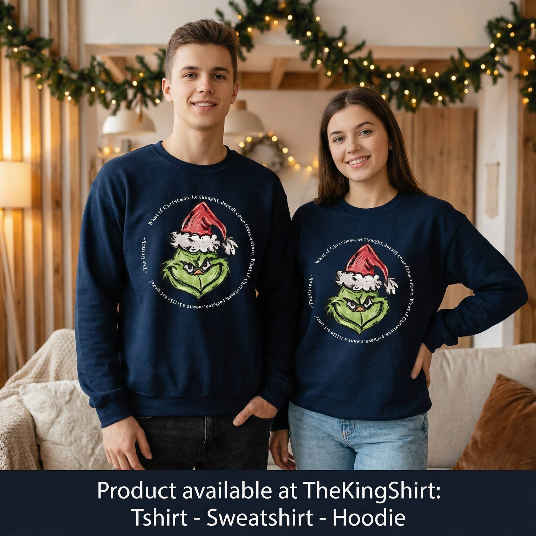 Grinch Quote Christmas Sweatshirt | Festive Grinch Top T-Shirts, Hoodie | PodTeesHub.com