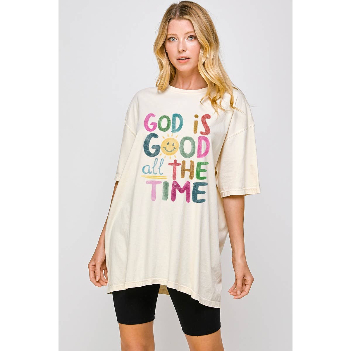 God Is Goodall the Time Vintage  Graphic Oversized Tee Hoodie, Sweatshirt | PodTeesHub.com