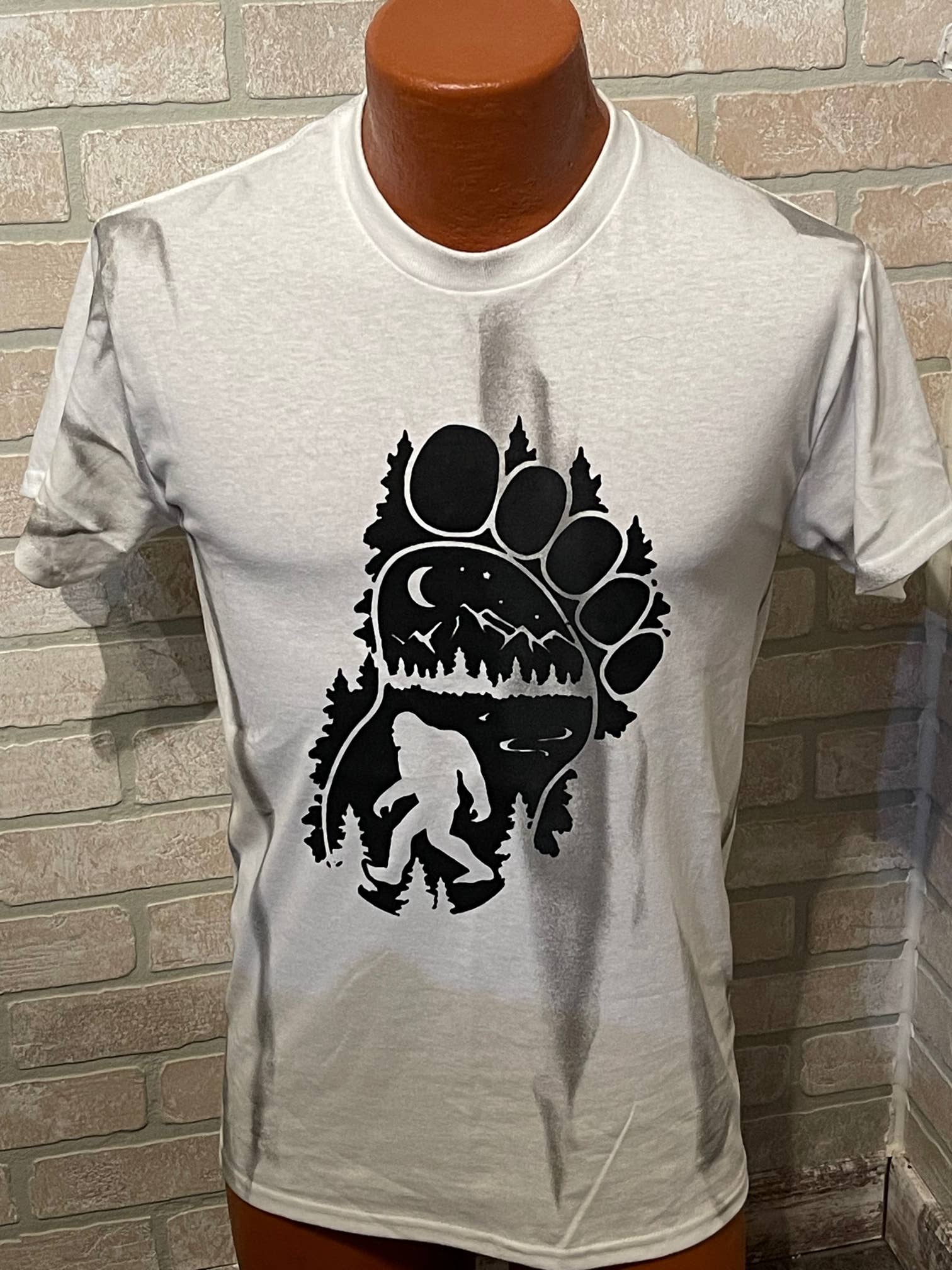 Bigfoot Nature T-Shirt (Tie Dye Grey) Hoodie, Sweatshirt | PodTeesHub.com