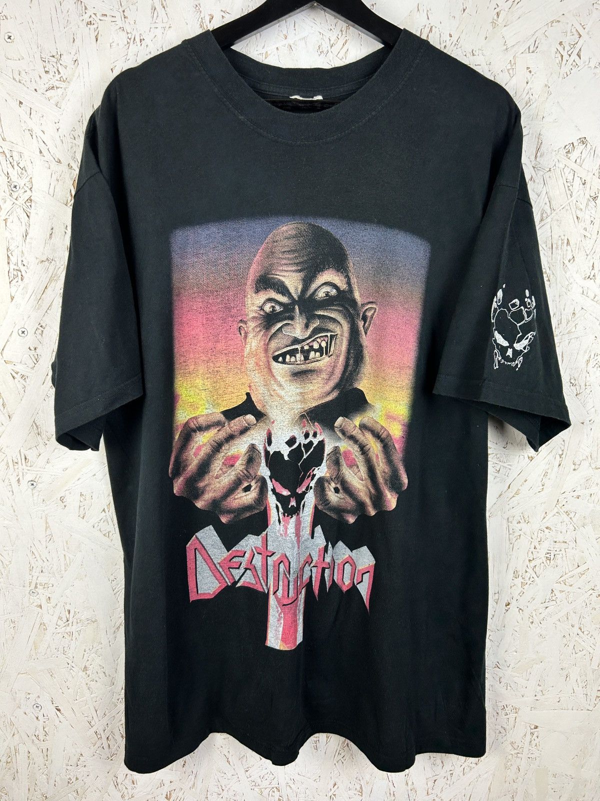 Band Tees Vintage 1999 Destruction Butcher Strikes Back Tour Shirt Xl Hoodie, Sweatshirt | PodTeesHub.com