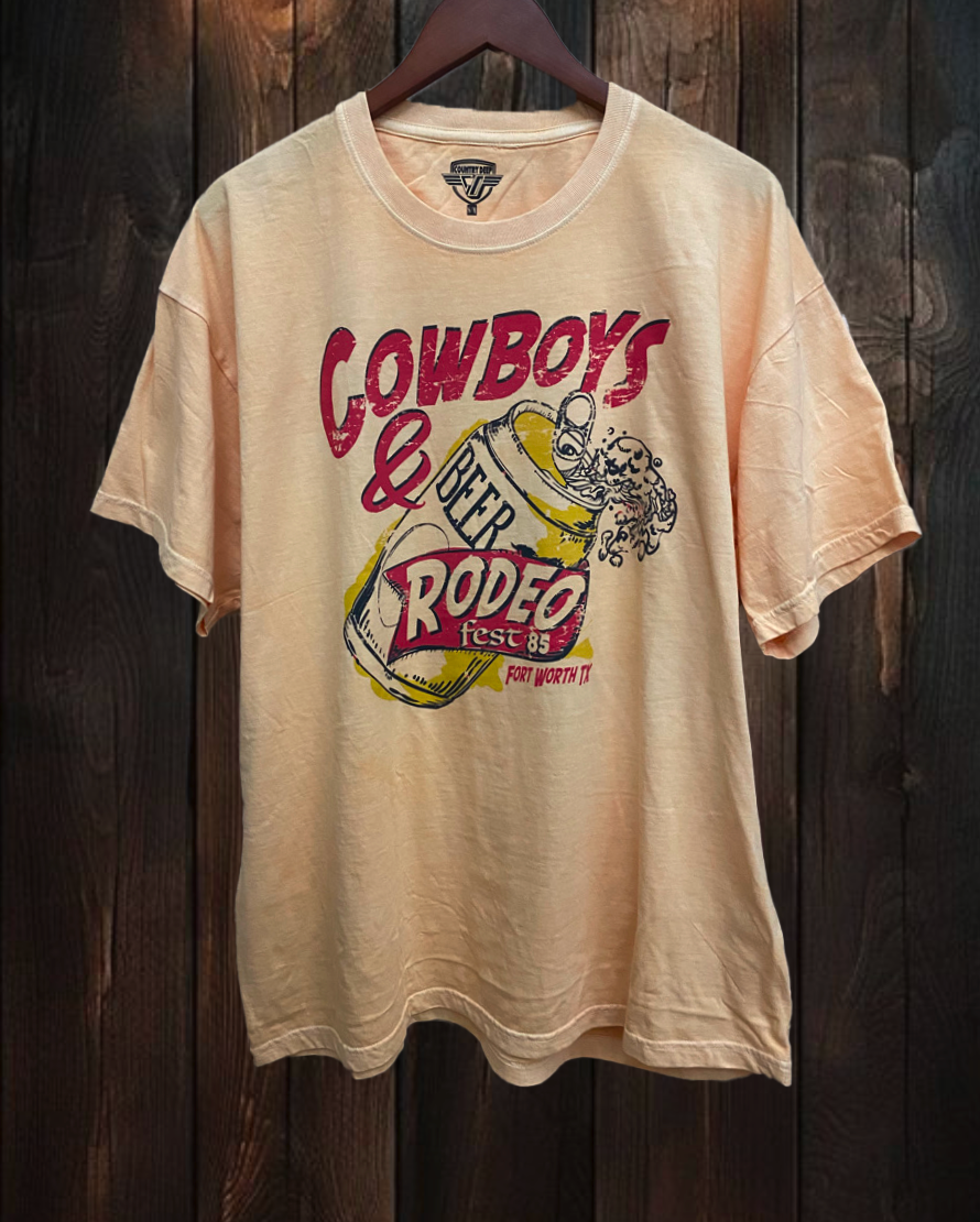 Cowboys and Beer Fort Worth Oversized T Shirt Hoodie, Sweatshirt | PodTeesHub.com