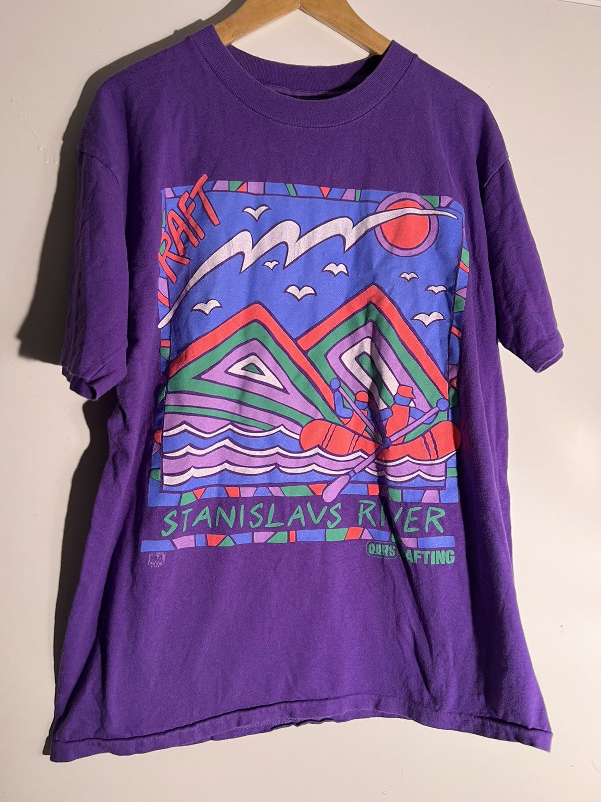Vintage 90 S Vtg Vintage Stanislavs River Rafting Retro Art T Shirt Hoodie, Sweatshirt | PodTeesHub.com