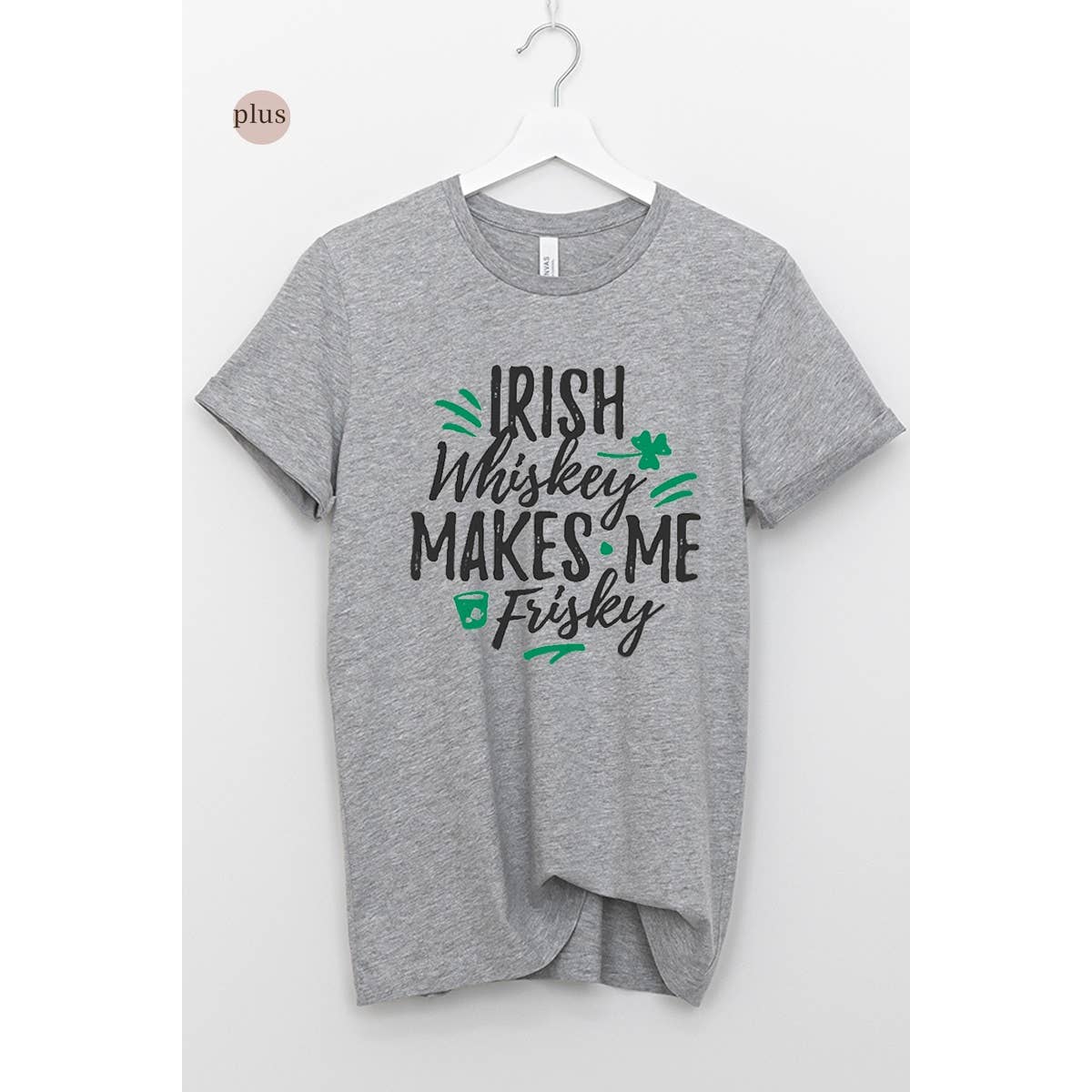 Irish Whiskey Make Me Frisky Vintage Graphic Plus Tee Hoodie, Sweatshirt | PodTeesHub.com