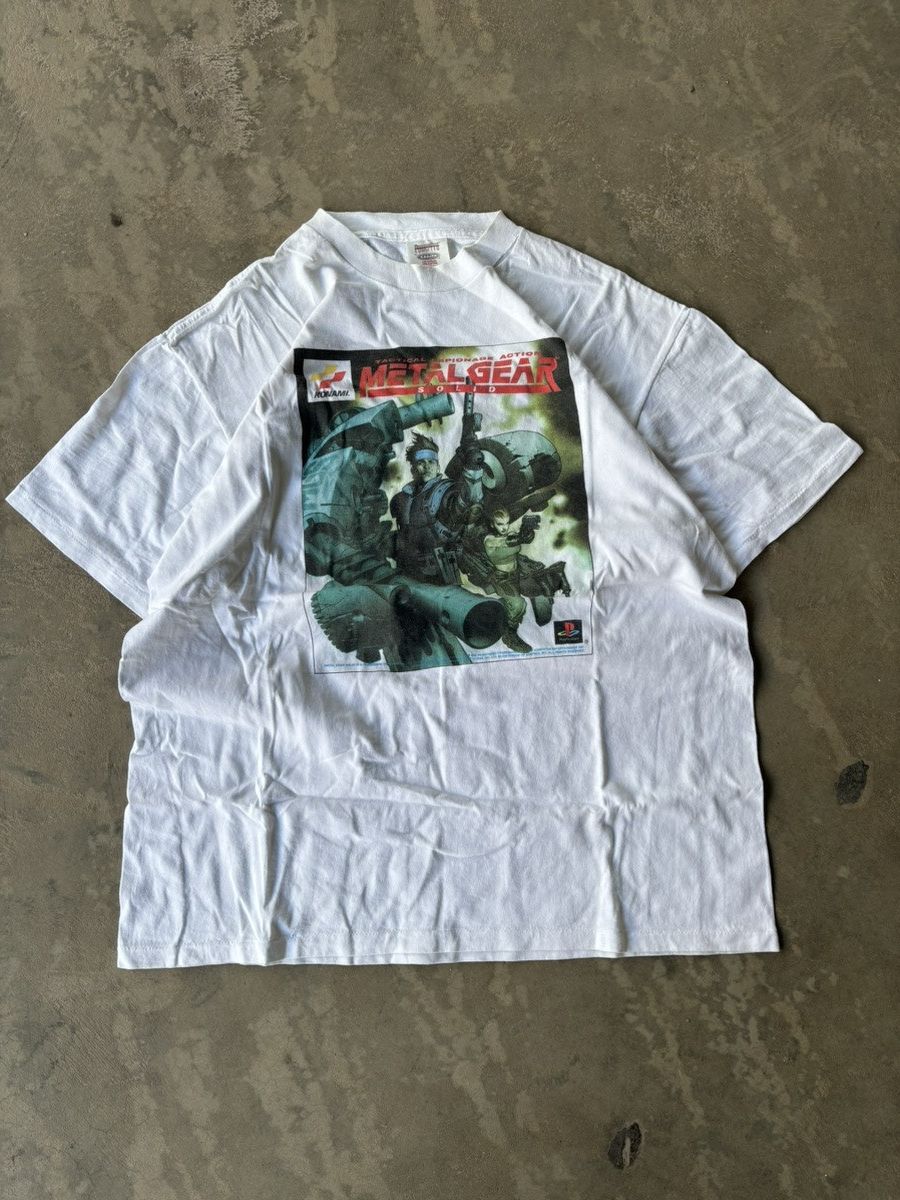 Vintage Metalgear Solid Videogame Playstation Graphic Tee 90 S Hoodie, Sweatshirt | PodTeesHub.com