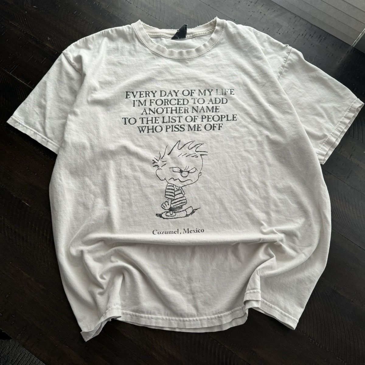 Mexican Threads Crazy Vintage Faded Calvin And Hobbes Parody Funny Tee Hoodie, Sweatshirt | PodTeesHub.com