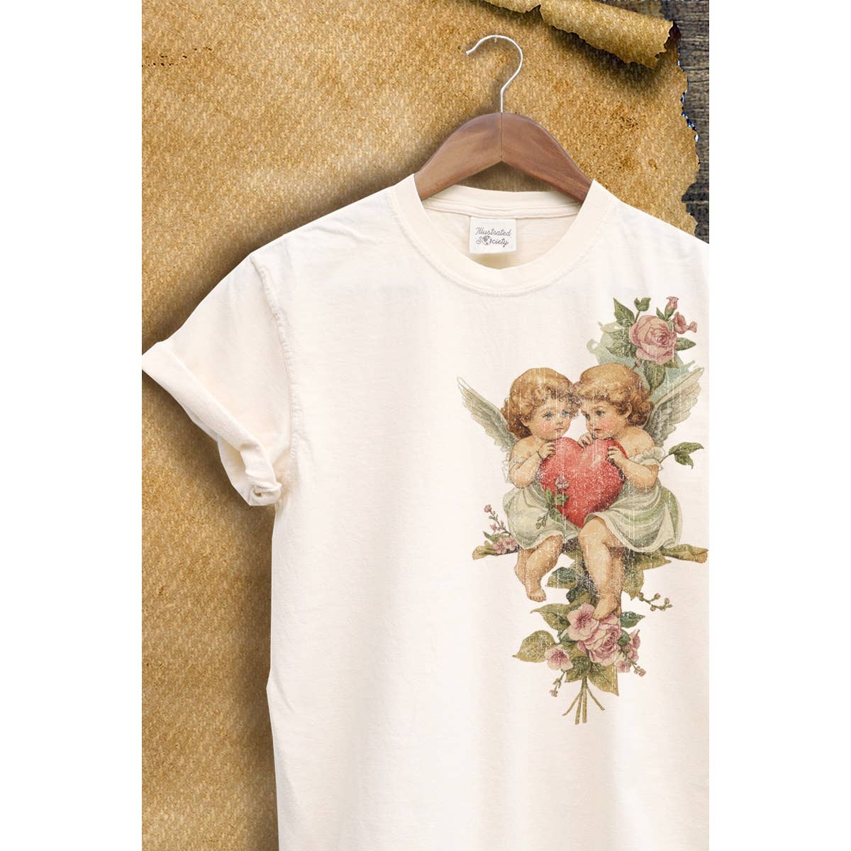 Angel Heart Valetine  Graphic  Tee Hoodie, Sweatshirt | PodTeesHub.com