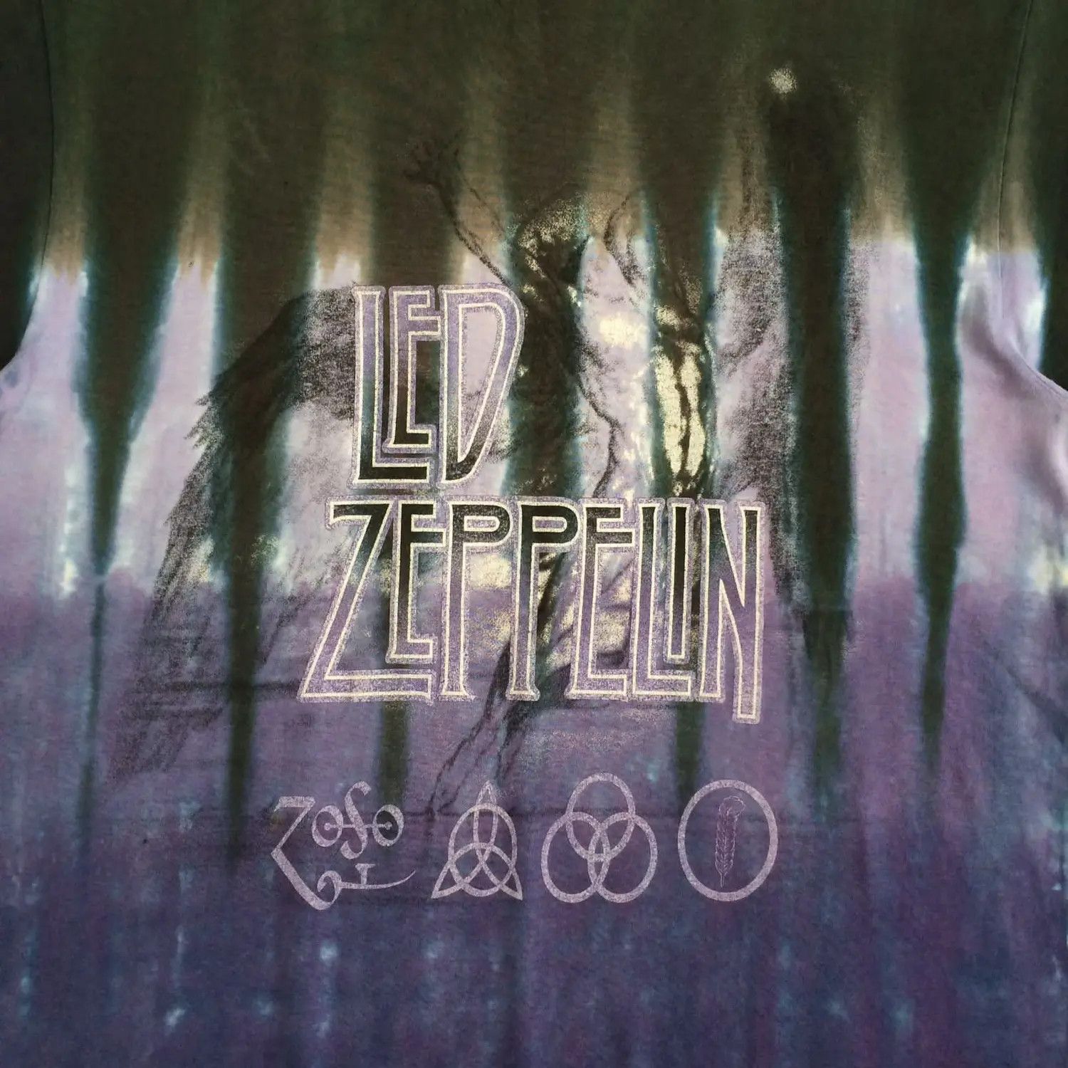 Zeppelin Vintage Led Zeppelin Swan Song Tie Dye Band Tshirt Hoodie, Sweatshirt | PodTeesHub.com