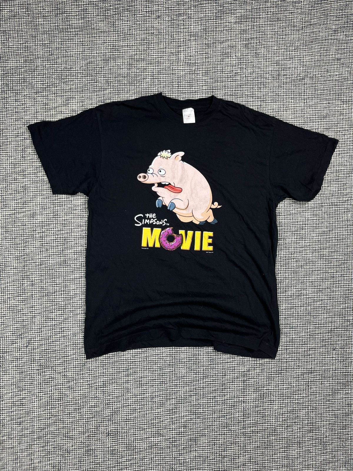Vintage 2007 The Simpson Movie Promo T Shirt Vintage Cartoon Hoodie, Sweatshirt | PodTeesHub.com