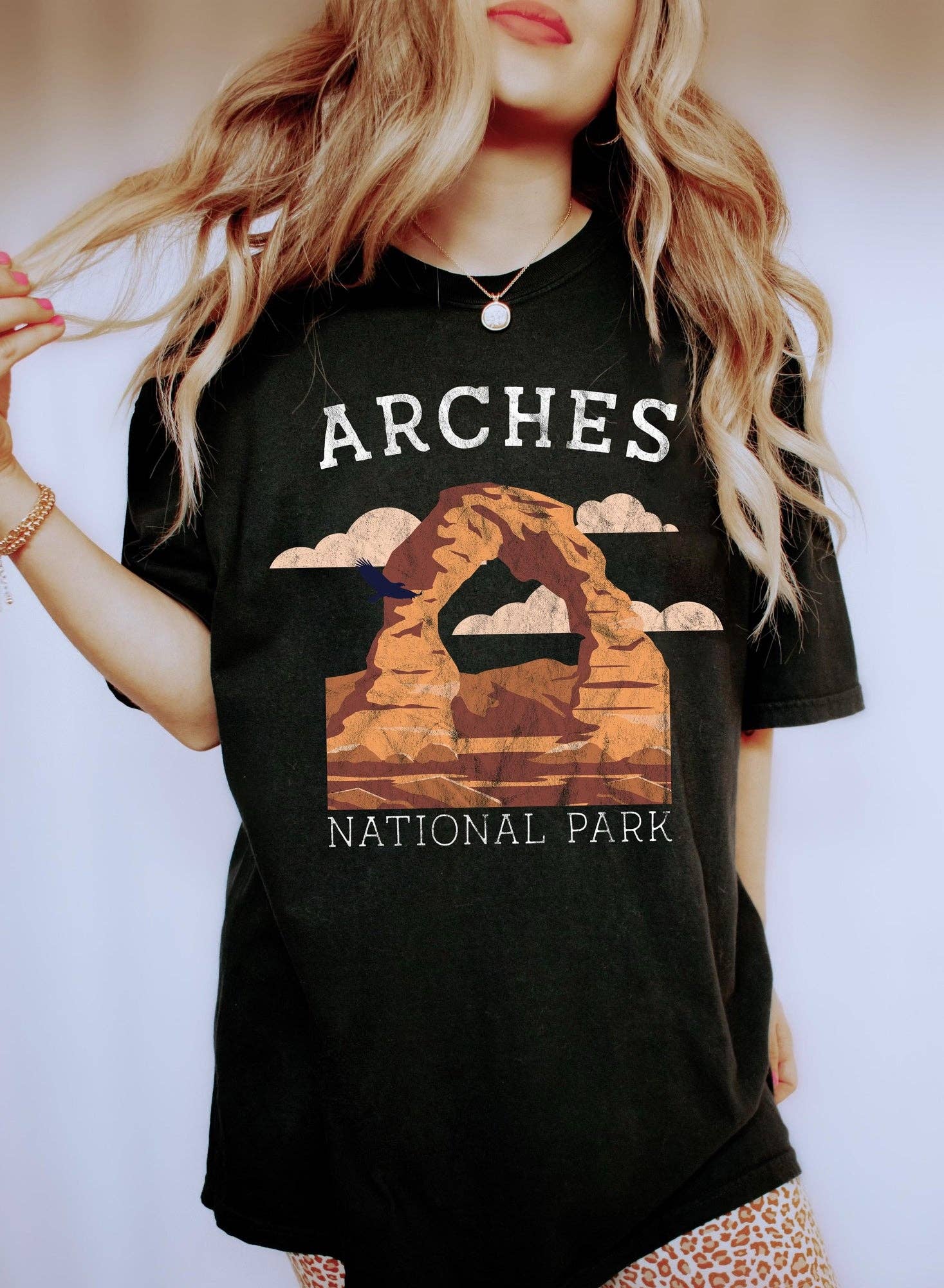 Arches National Park Wh Vintage T-Shirt Hoodie, Sweatshirt | PodTeesHub.com