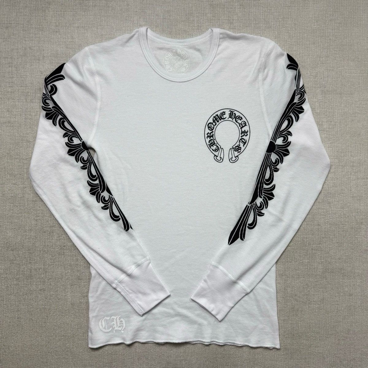 Hearts Chrome Hearts New Thermal Horseshoe Long Sleeve T-Shirts, Hoodie, Sweatshirt | PodTeesHub.com