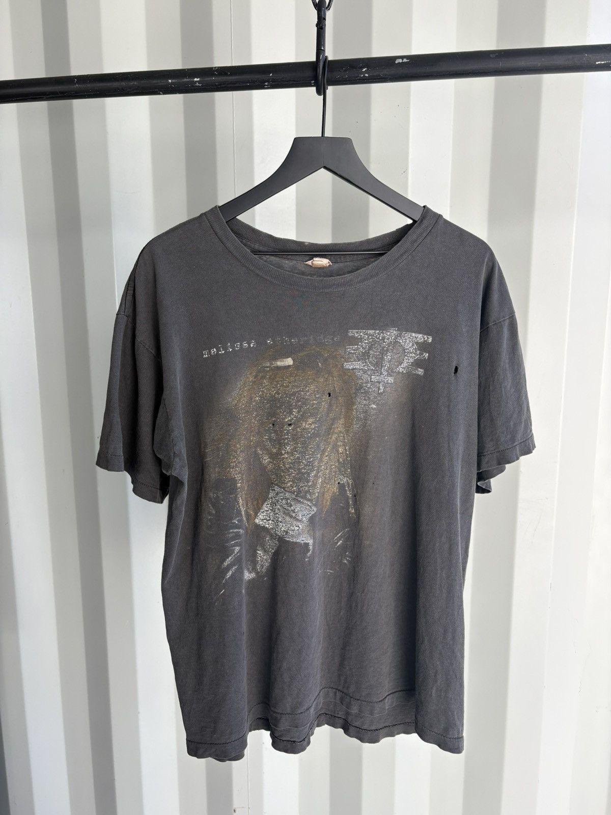 Band Tees Thrashed Mellissa Etheridge Faded Distressed Tee Grunge Hoodie, Sweatshirt | PodTeesHub.com
