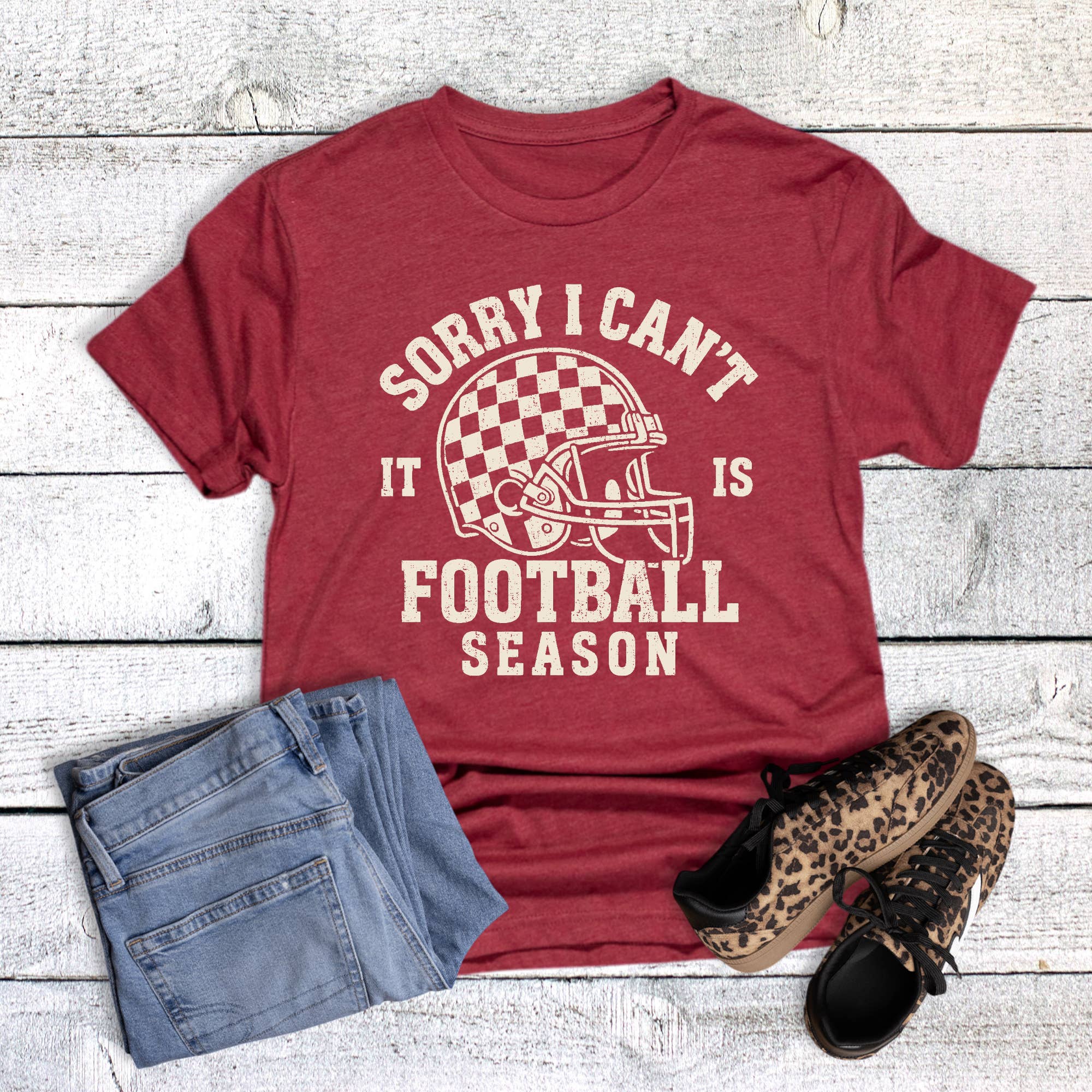 Sorry Can't Football Season Graphic Tee Hoodie, Sweatshirt | PodTeesHub.com