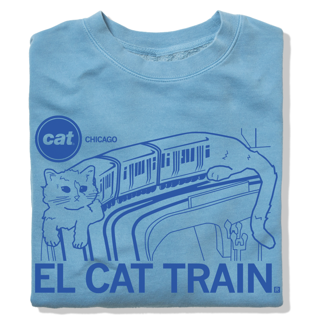 El Cat Train Crew Sweatshirt T-Shirts, Hoodie | PodTeesHub.com