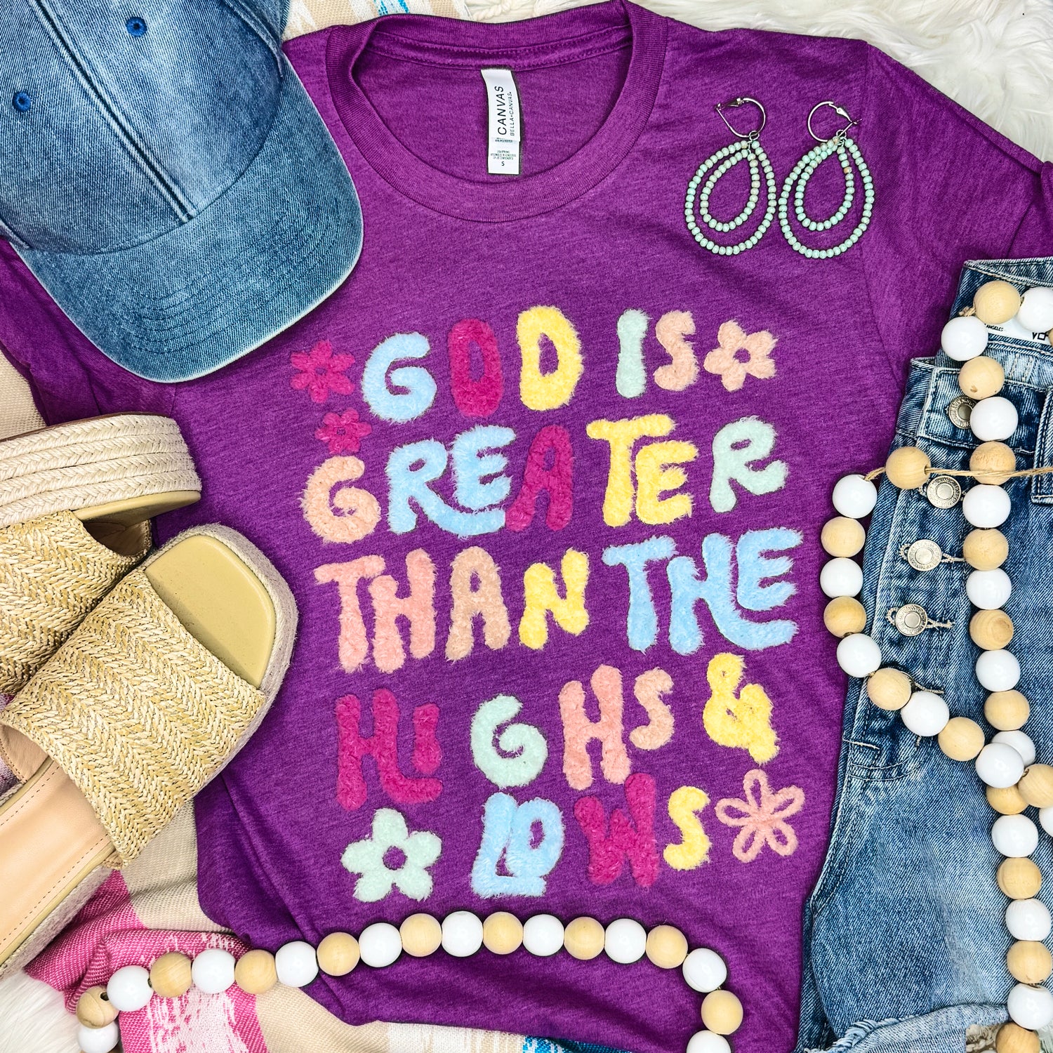 God Is Greater Fluffy Tee Hoodie, Sweatshirt | PodTeesHub.com