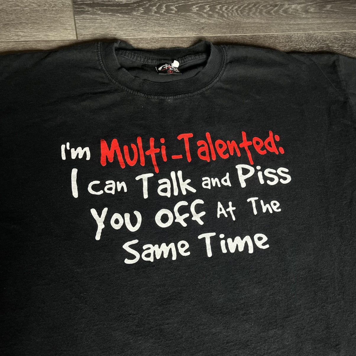 Vintage Multi Talented I Can Talk And Piss You Off Funny Tee Hoodie, Sweatshirt | PodTeesHub.com