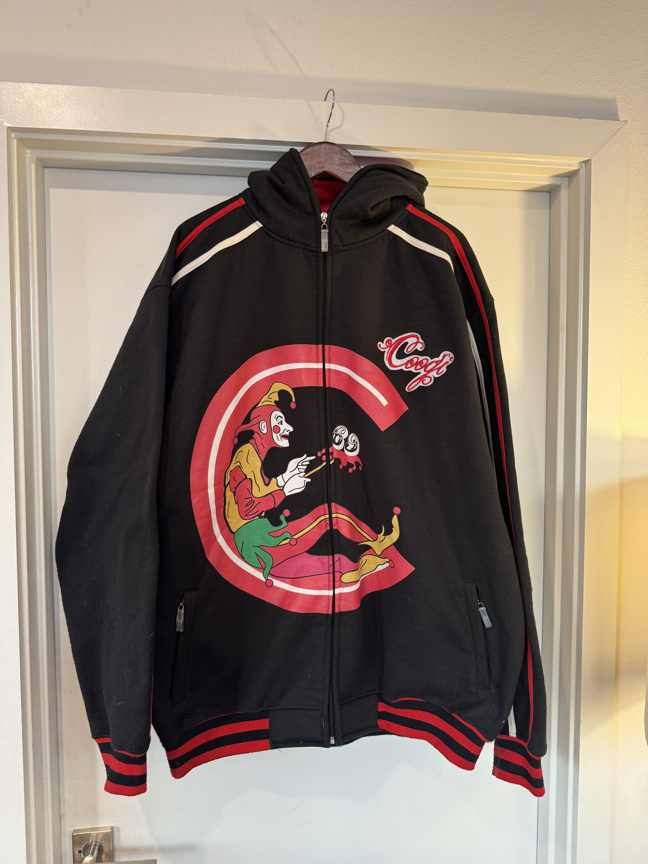 Vintage Coogi Jester Joker 69 Full Face Zip Hoodie Size 4xl T-Shirts, Sweatshirt | PodTeesHub.com