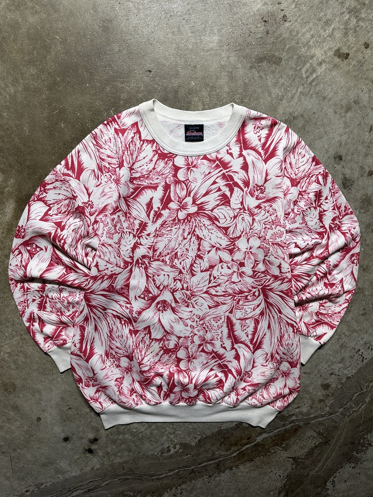 Vintage Floral Silhouette Artwork All Over Print Sweatshirt T-Shirts, Hoodie | PodTeesHub.com