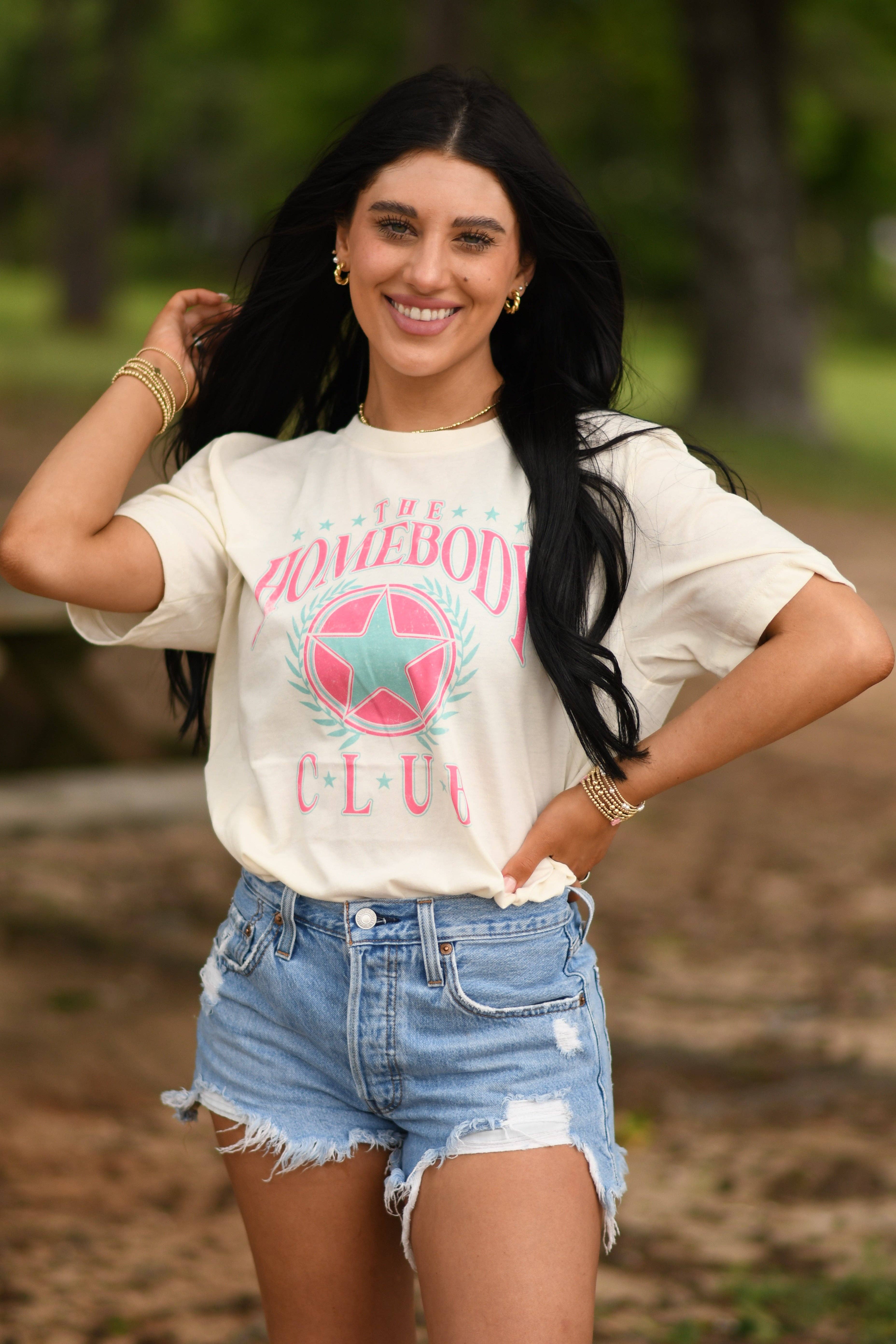 The Homebody Club Tee Hoodie, Sweatshirt | PodTeesHub.com