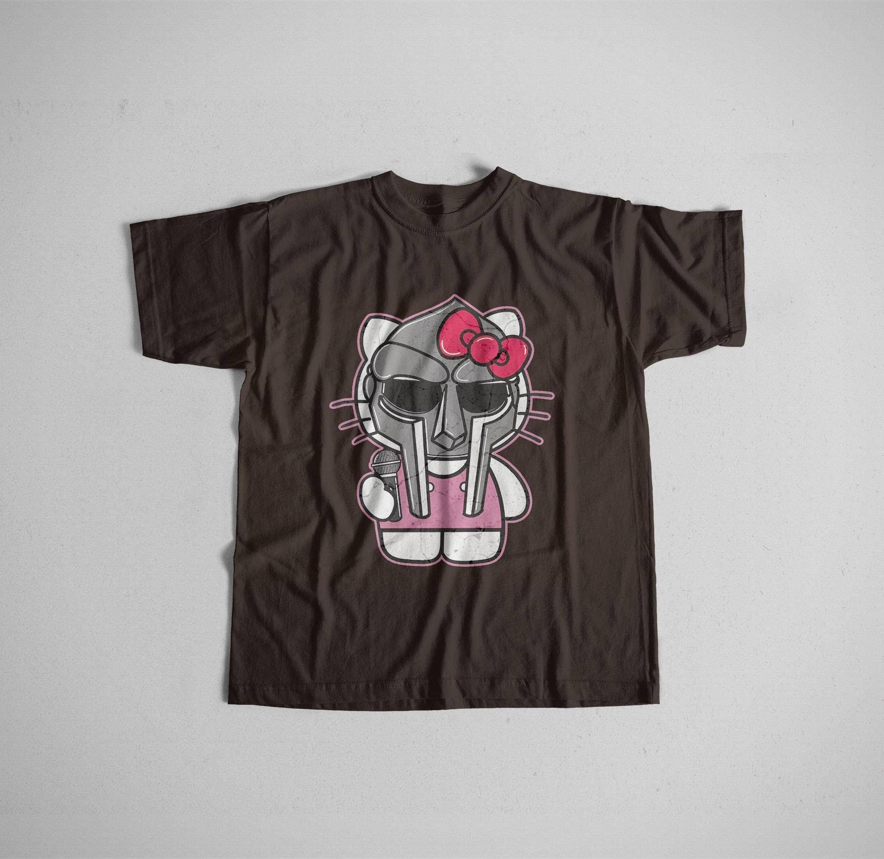 Kitty Doom Vintage Villain Rapper Tee Hoodie, Sweatshirt | PodTeesHub.com