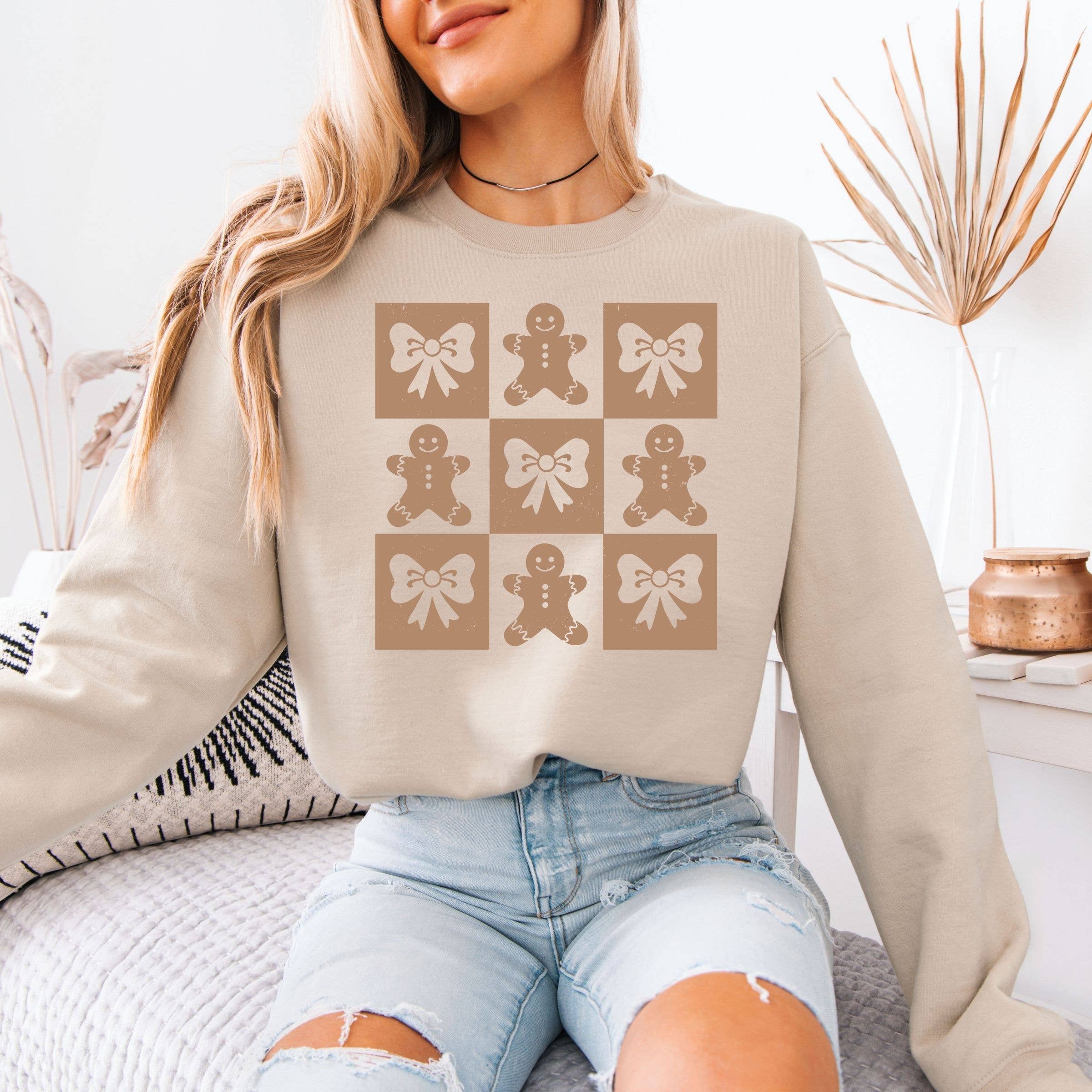 Ginger Bread Christmas Sweatshirt - Graphic Sweatshirt T-Shirts, Hoodie | PodTeesHub.com