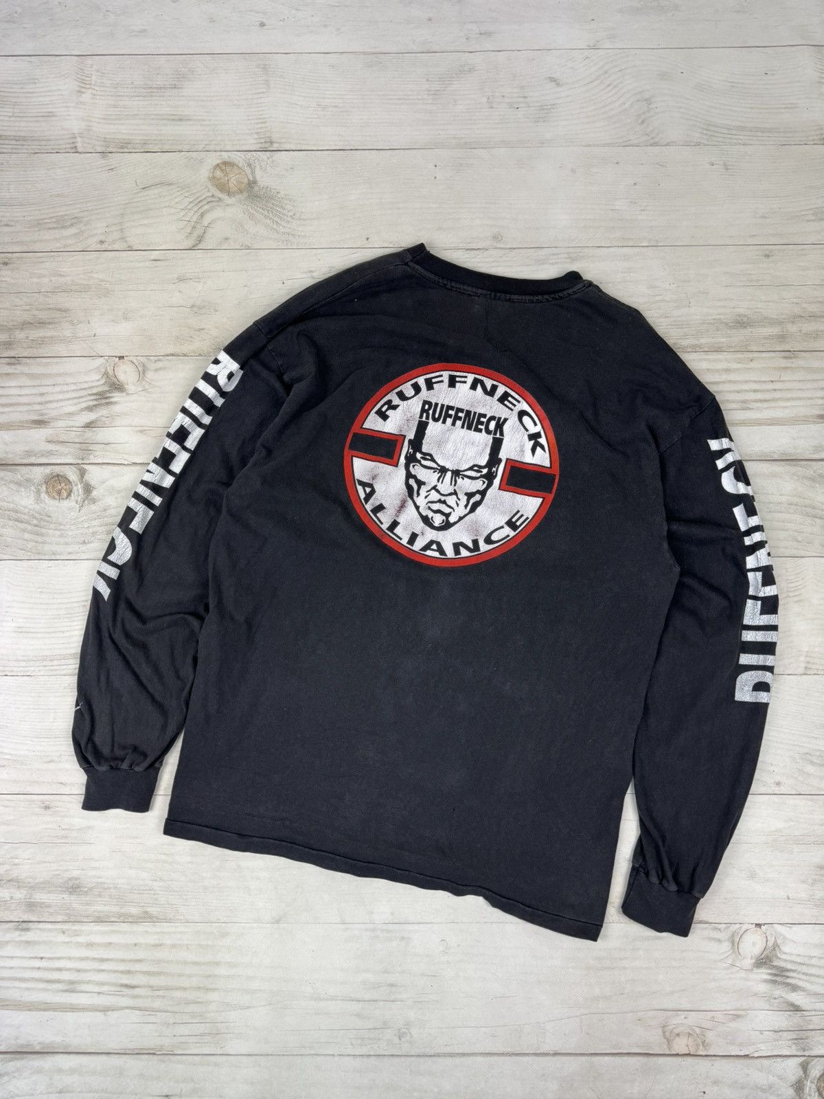 Rap Tees X Vintage Dj Ruffneck Thunderdome Gabber 90s Long Sleeve T Shirt Hoodie, Sweatshirt | PodTeesHub.com