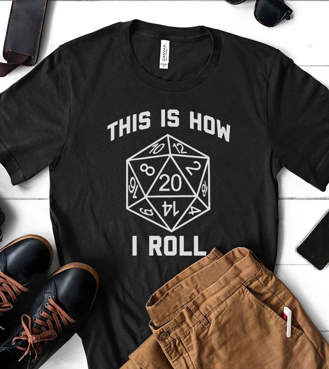 This Is How I Roll - Dungeons & Dragons Pun Nerd T-Shirt Hoodie, Sweatshirt | PodTeesHub.com