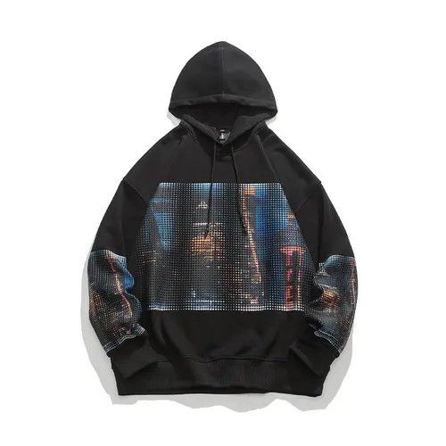 Vibe Skyscraper Skyline Graphic Hoodie T-Shirts, Sweatshirt | PodTeesHub.com