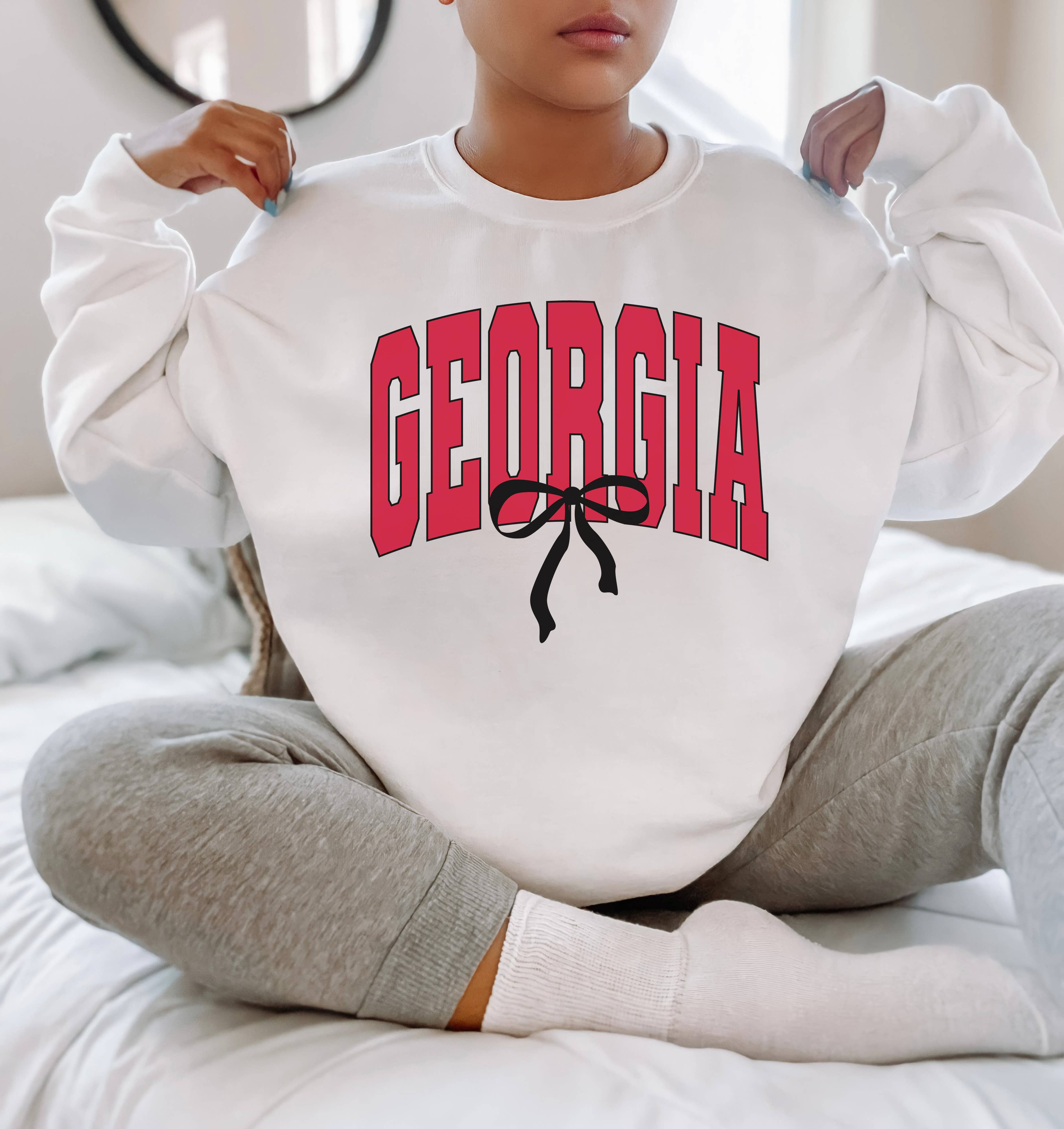 Georgia Sweatshirt, Football Apparel, Tourism Merch, Graphic T-Shirts, Hoodie | PodTeesHub.com