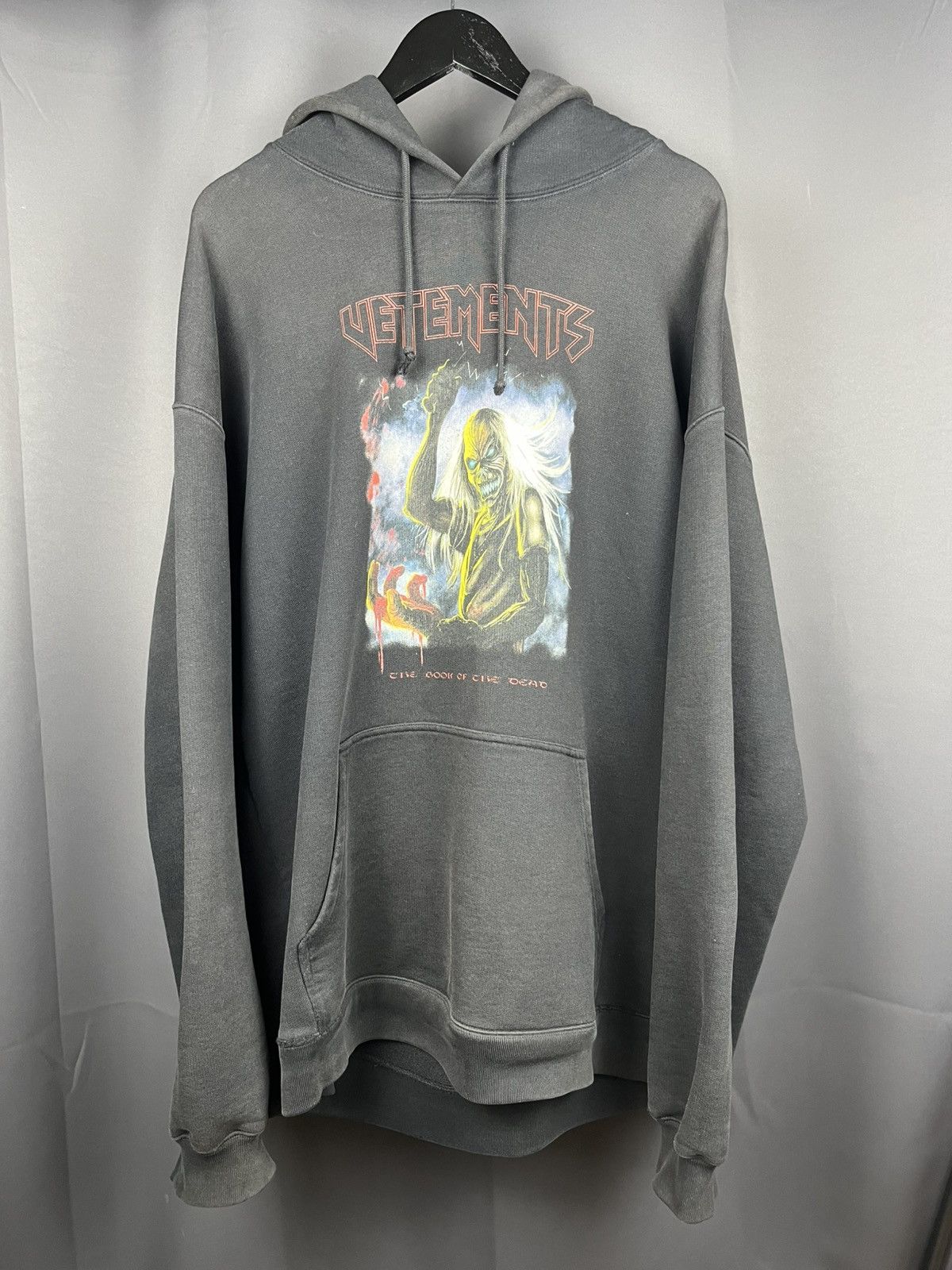 Ss21 Vetements Bloody Logo Heavy Metal Iron Maiden Hoodie T-Shirts, Sweatshirt | PodTeesHub.com