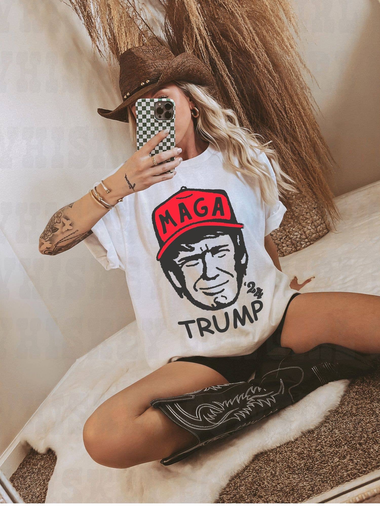 Trump 2024 Comfort Colors T-Shirt - Vote Trump Tee Hoodie, Sweatshirt | PodTeesHub.com