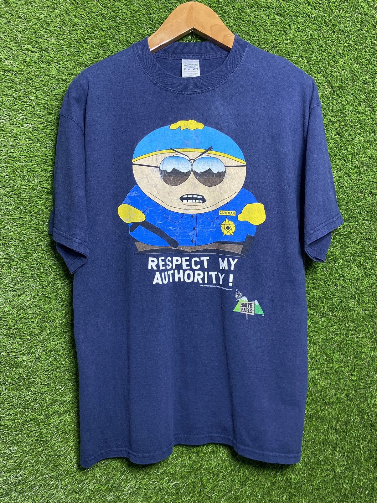 Vintage South Park Cartman Respect My Authority T Shirt Hoodie, Sweatshirt | PodTeesHub.com