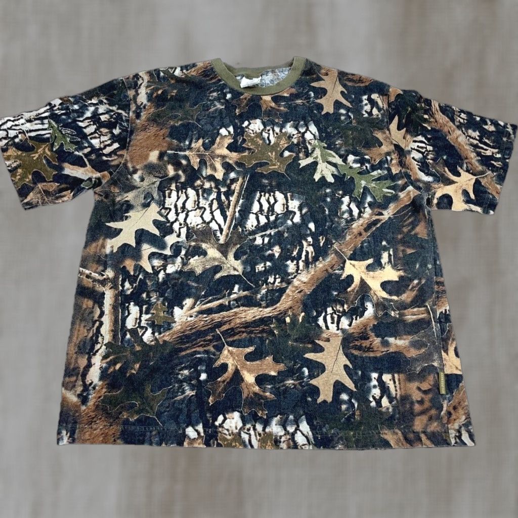 Etro Vintage Camo Shirt Men Xl Brown Tee Hunting Leafs Woods Retro Y2k Adult Hoodie, Sweatshirt | PodTeesHub.com
