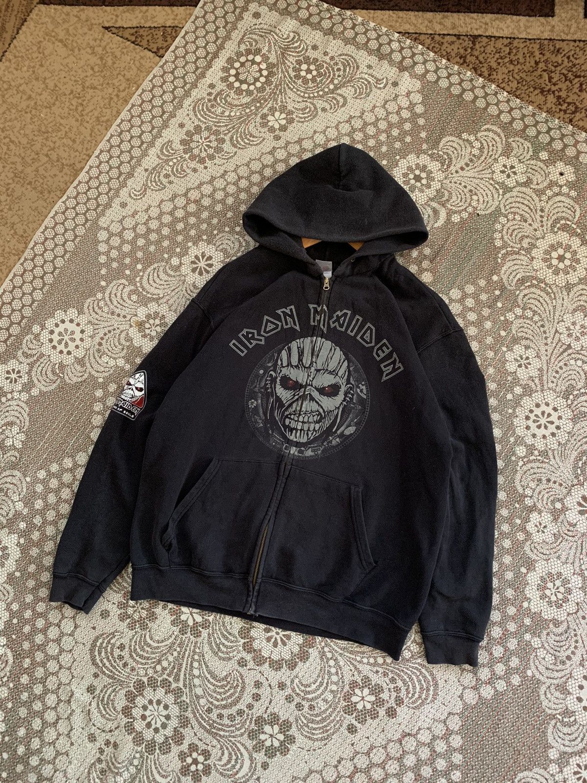 Iron Maiden X Vintage Iron Maiden Vintage Zip Hoodie T-Shirts, Sweatshirt | PodTeesHub.com