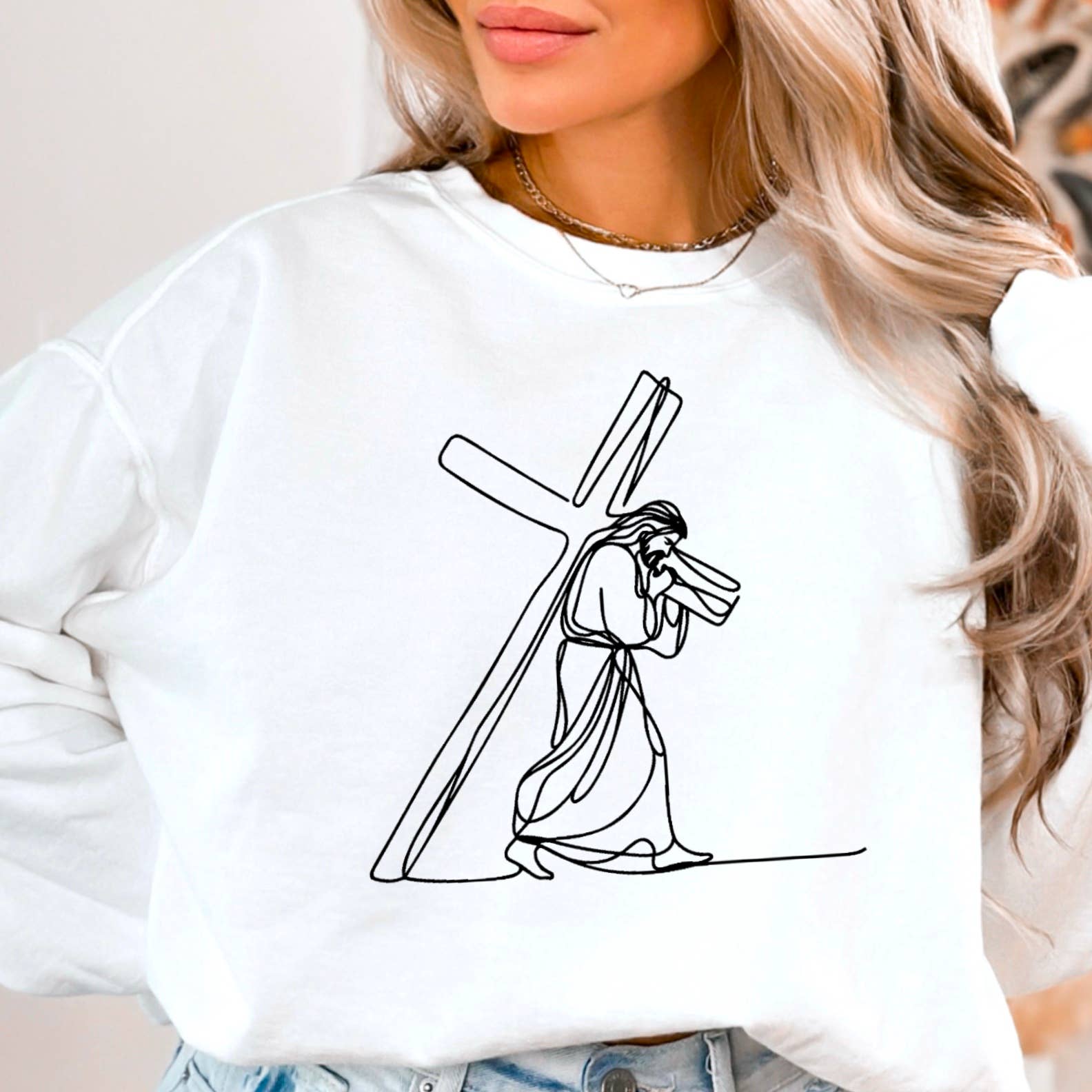 The Journey Easter Graphic Sweatshirt | Christian Apparel T-Shirts, Hoodie | PodTeesHub.com