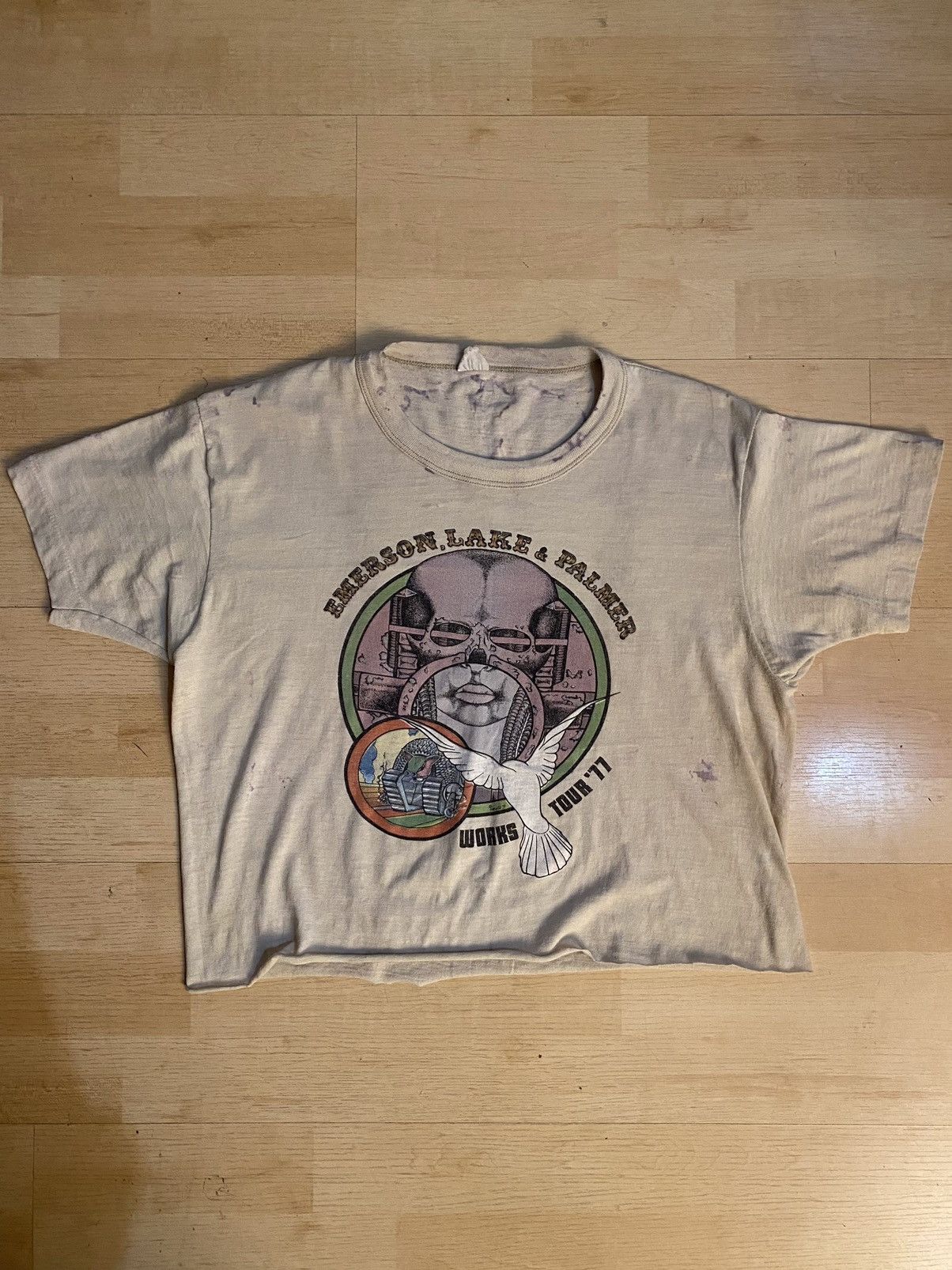 Vintage 70s Emerson Lake And Palmer Rock Band Concert Tee Hoodie, Sweatshirt | PodTeesHub.com