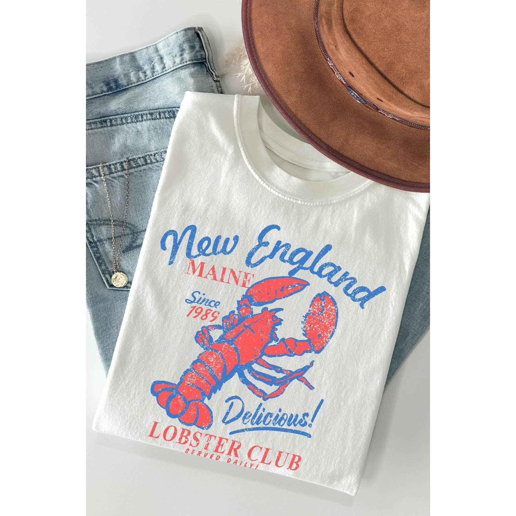 New England Lobster Club Short Sleeve T Shirt Hoodie, Sweatshirt | PodTeesHub.com