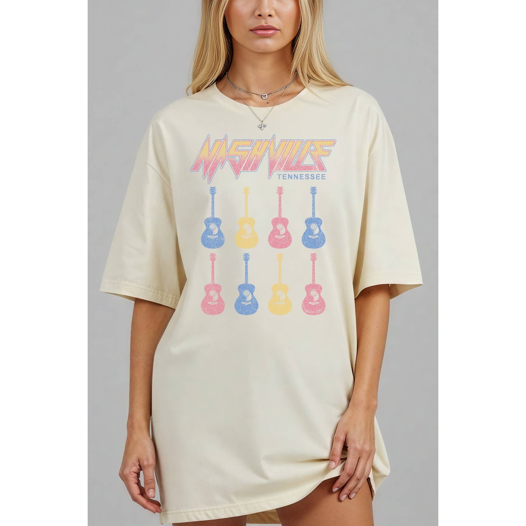 Nashville Tennessee - Oversized Unisex Tee Hoodie, Sweatshirt | PodTeesHub.com