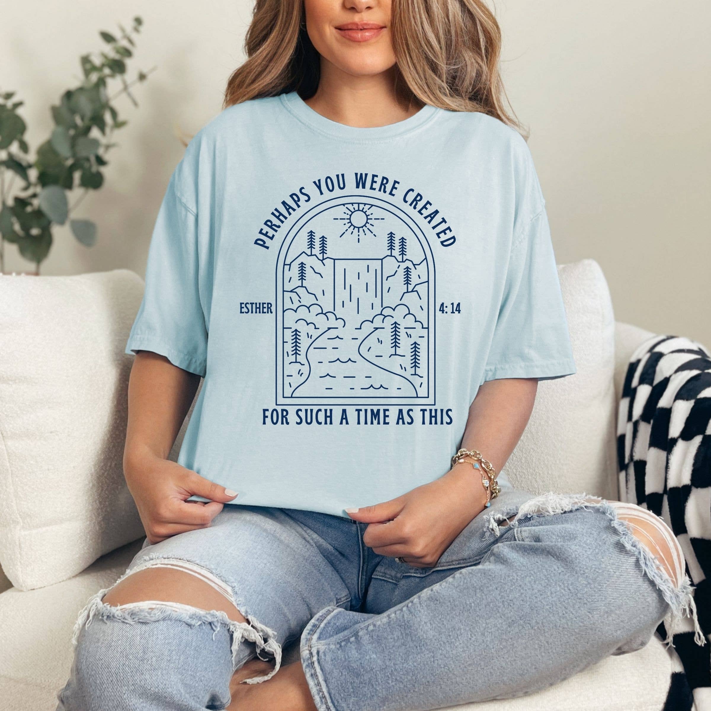 Maybe You Were Made For Such Time Floral Spring Graphic Tee Hoodie, Sweatshirt | PodTeesHub.com