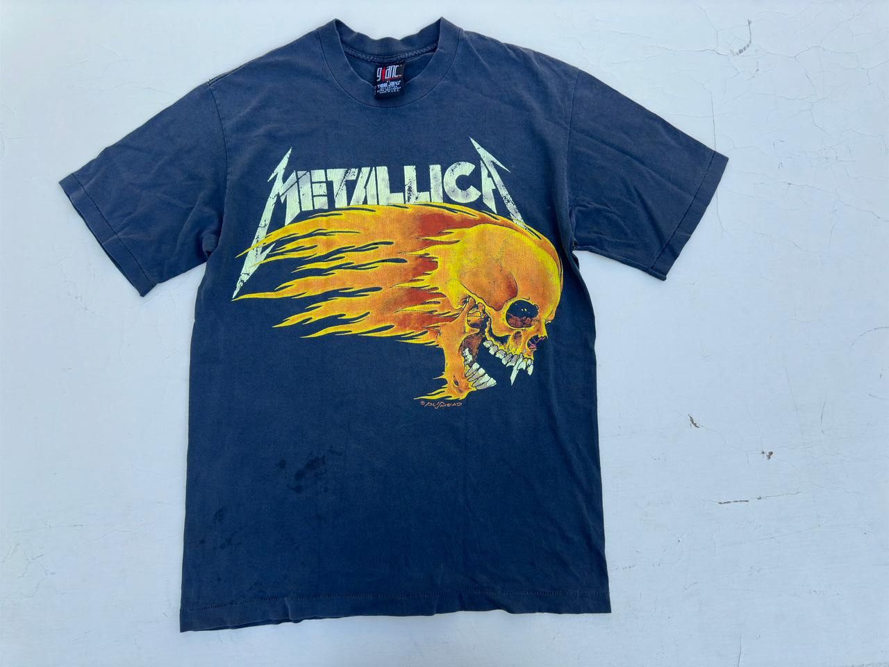 Vintage 1994 Metallica Flaming Skull Tour 94 T Shirt Hoodie, Sweatshirt | PodTeesHub.com