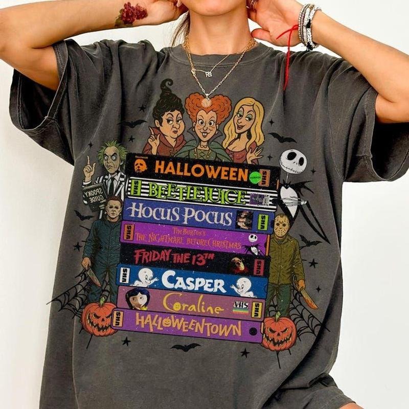 90s Style Retro Vintage Halloween , Halloween Movies , Funny Halloween , Halloween Horror , Halloween Characters...
