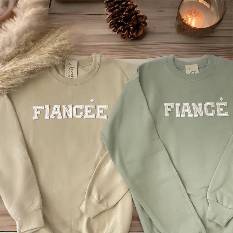 Fiancee Sweatshirt | Fiance Sweatshirt | Engagement Shirts Hoodie | PodTeesHub.com