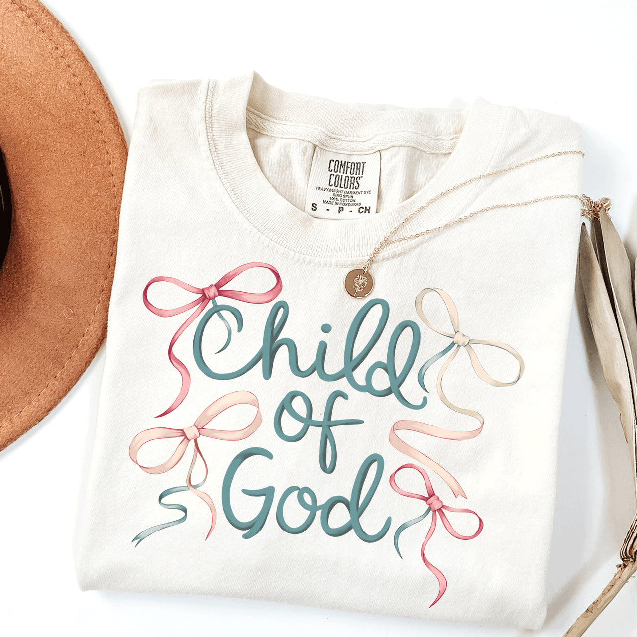 Child of God Bow Tee Hoodie, Sweatshirt | PodTeesHub.com