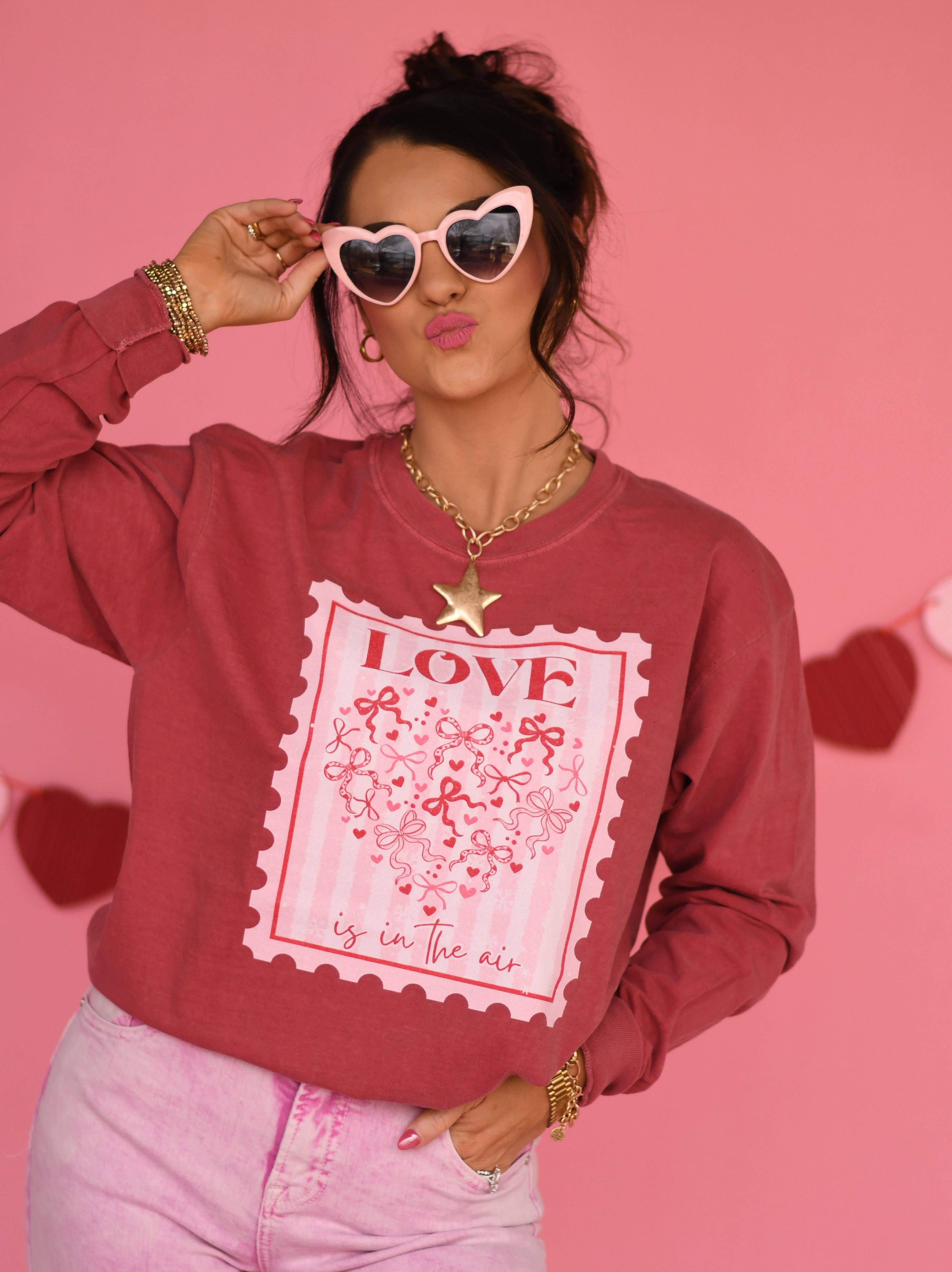 Love Is in the Air Long Sleeve/Short Sleeve Tee Hoodie, Sweatshirt | PodTeesHub.com