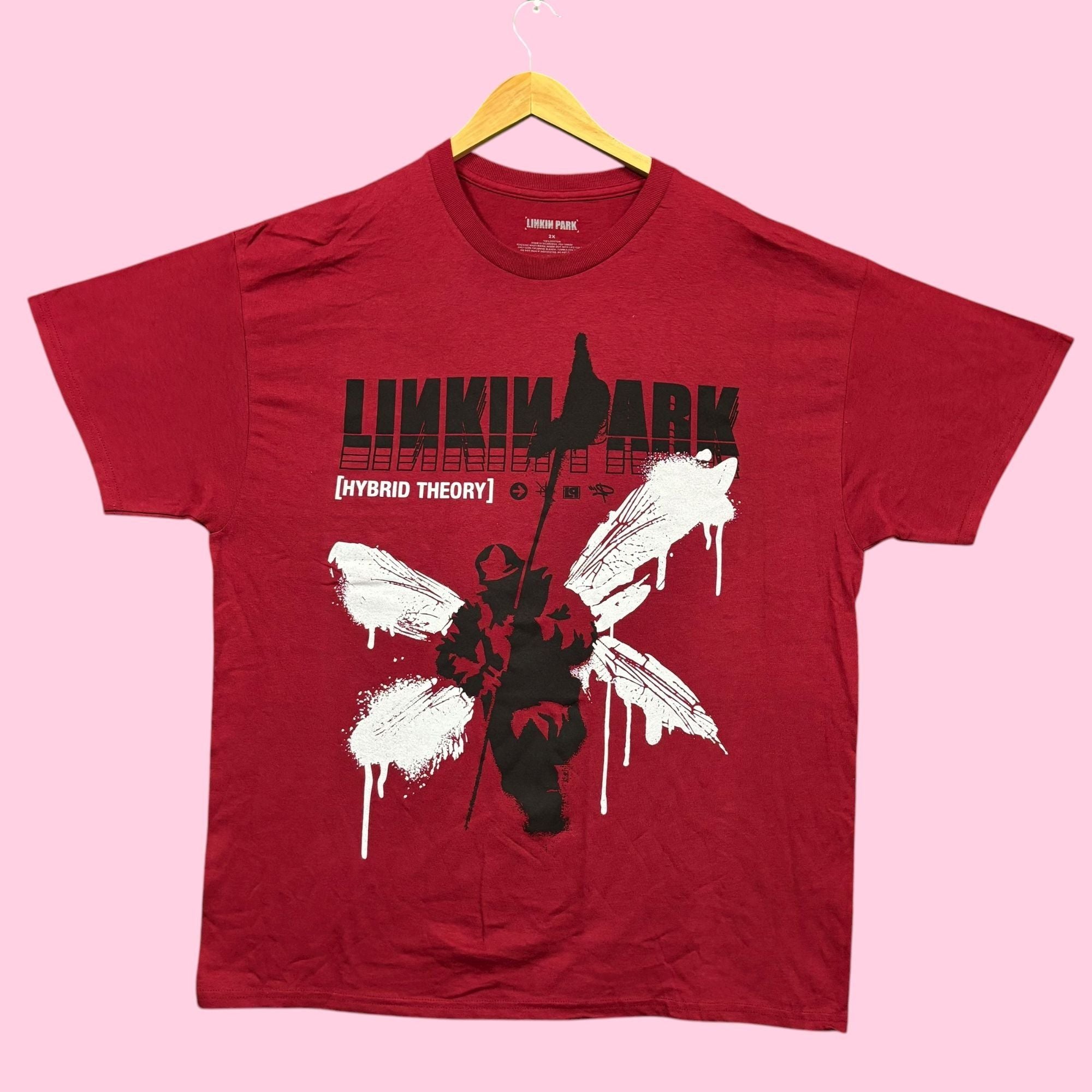 Band Tees Linkin Park Hybrid Theory Album Rock Band Tee 2x Hoodie, Sweatshirt | PodTeesHub.com