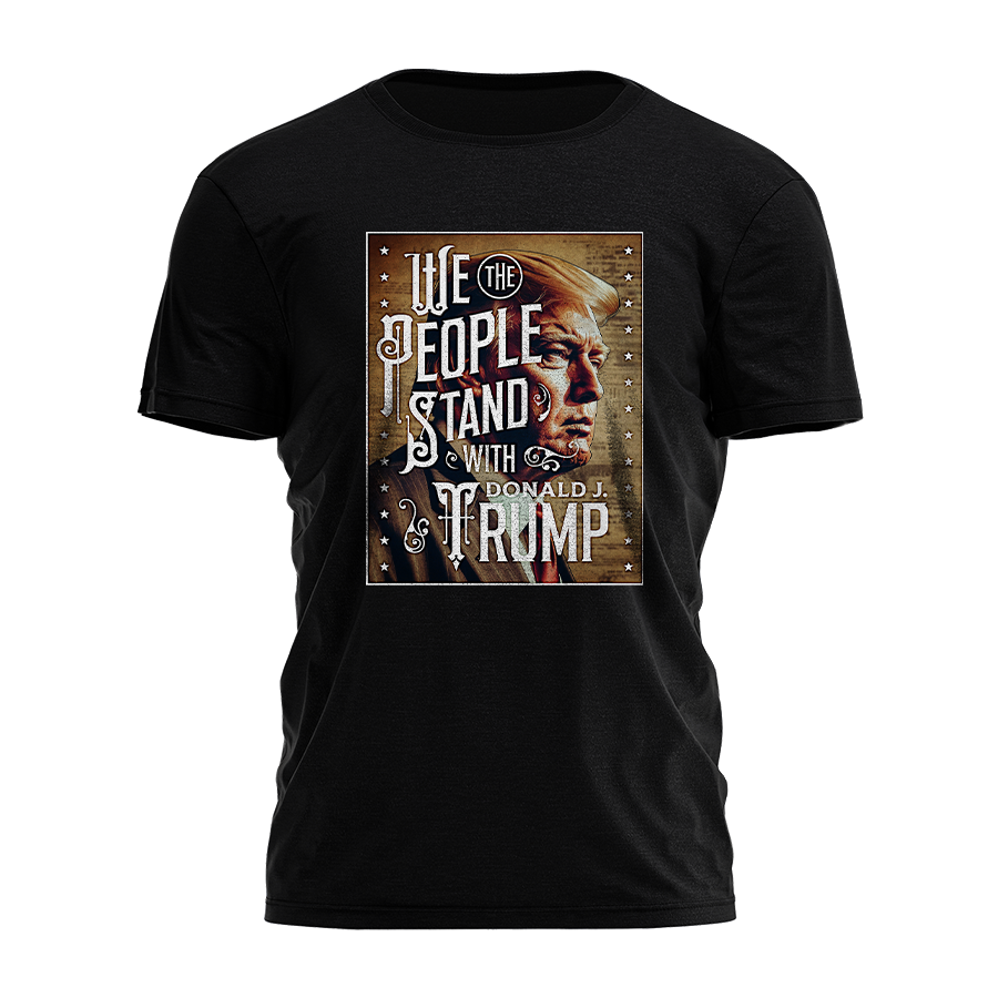 We the People Stand with Trump - Vintage Illustration Tee - 2509 Hoodie, Sweatshirt | PodTeesHub.com