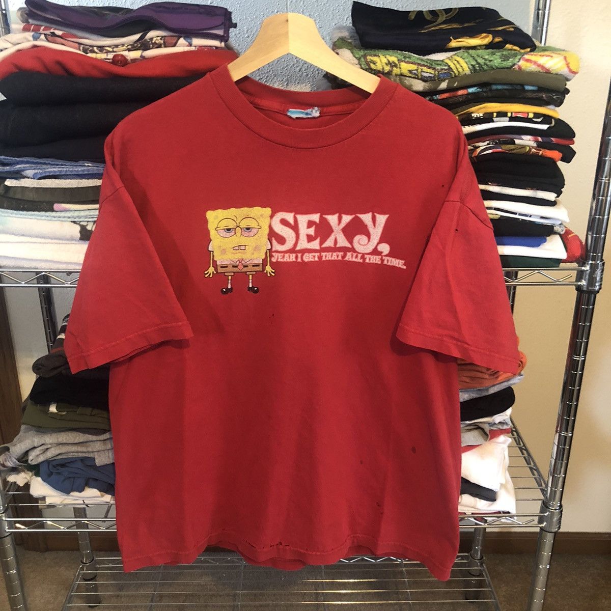 Vintage Thrashed Spongebob Tee Hoodie, Sweatshirt | PodTeesHub.com