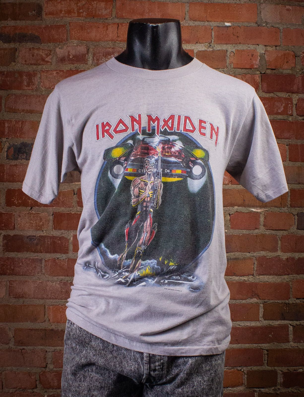 Vintage Iron Maiden Somewhere On Tour Concert T Shirt 1987 Hoodie, Sweatshirt | PodTeesHub.com